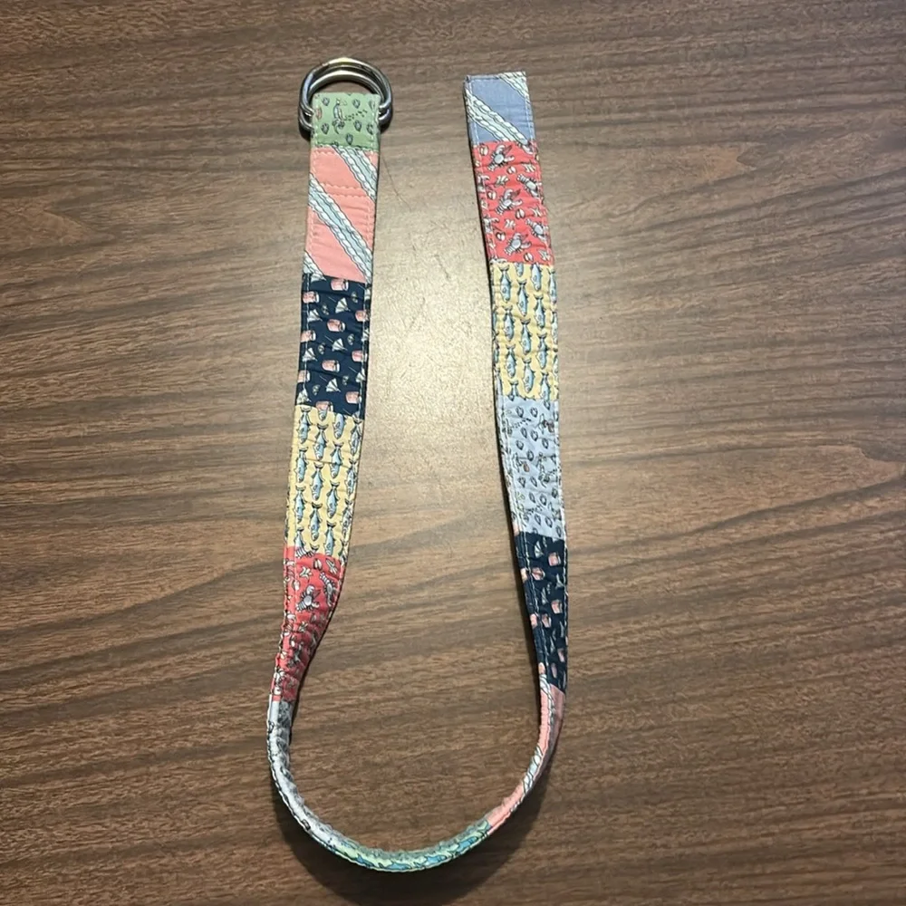 LAST CHANCE Vineyard Vines Patchwork Belt Small Canvas Pink Blue Nautical Whale